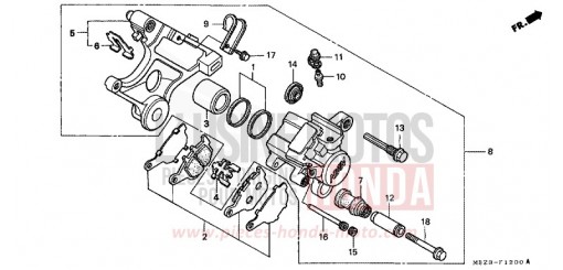 ETRIER DE FREIN ARRIERE CB600FX de 1999